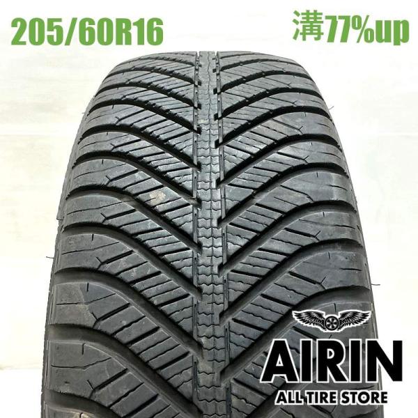 中古タイヤ 205/60r16 オールシーズンタイヤ グッドイヤー ベクターフォーシーズンズ ハイブリッド 1本 単品 ノア 中古 16インチ