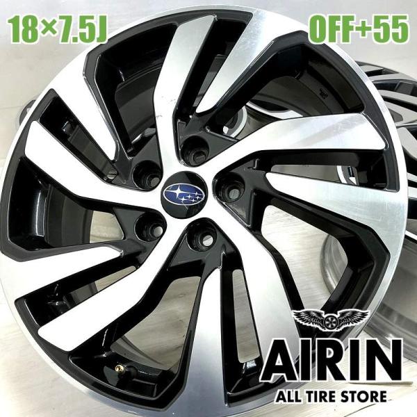 中古 アルミホイール 18インチ スバル レヴォーグ 純正 4本セット レヴォーグレイバック WRX S4 などに アルミ ホイール