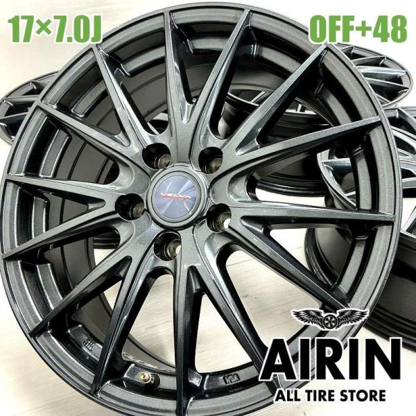 【現品限り】VELVA 中古アルミホイール 17インチ 4本セット 中古 アルミホイール 17インチ VELVA SPORT Z 4本セット インプレッサ