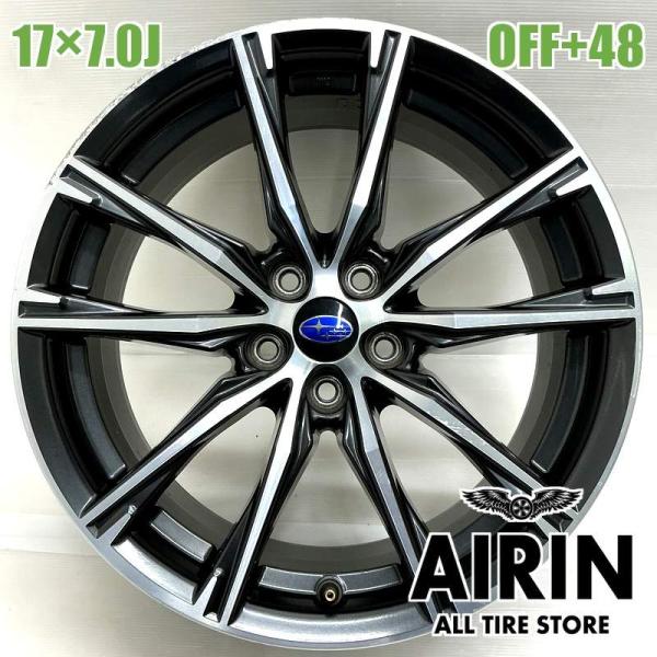 中古 アルミホイール 17インチ スバル BRZ 純正 1本単品 レガシィアウトバック フォレスター エクシーガ などに アルミ ホイール