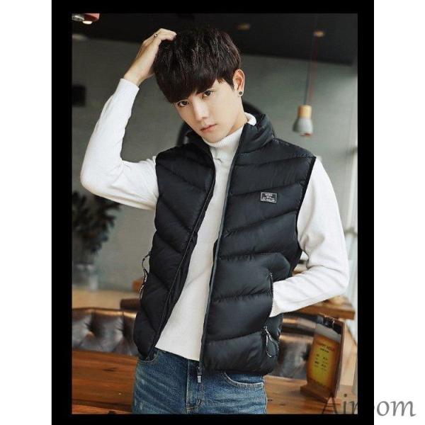 Qoo10 メンズ 中綿ダウンベスト インナーベスト
