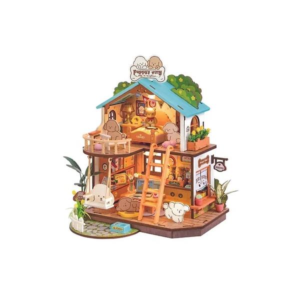 ROBOTIME Puppy's Cozy Villa【DG169】Rolife DIYミニチュア