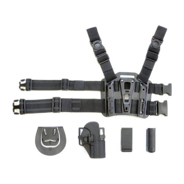 ファーストラインセット　BLACKHAWK(実物)ホルスター付 BlackHawkタイプ SERPA CQCレッグホルスター セット (USPC) BK