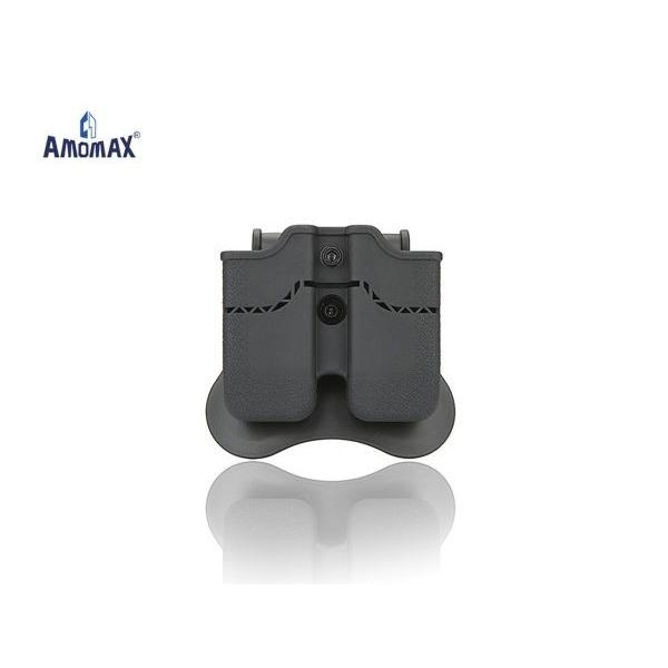 ダブルマガジンポーチ (M1911 SingleStack) BLACK AMOMAX製