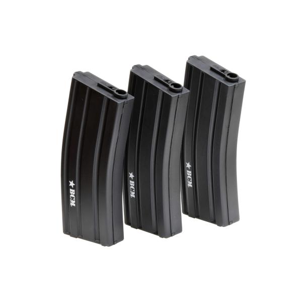 BCM M4電動ガン用共通 140連スペアマガジン/3個セット (BCM marking