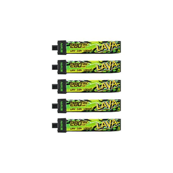 BETAFPV LAVA II 1Sバッテリー【280mAh】【95C】【5個】【Air65 II / Air65】