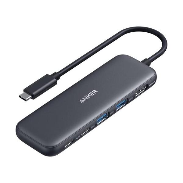 Anker 332 USB-C ハブ (5-in-1) 100W USB PD対応 4K HDMIポート5Gbps 高速データ転送 USB-Cポート USB-Aポート搭載