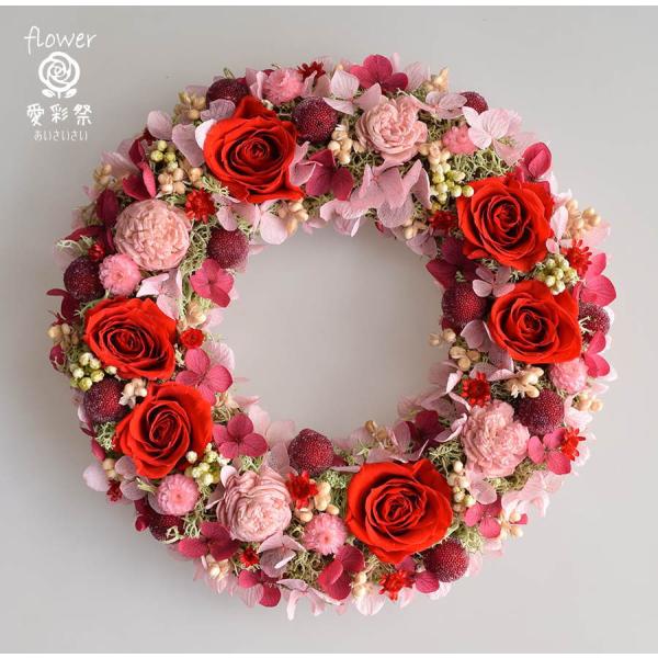 プリザーブドフラワーリース 赤いバラとピンクのお花で華やかに ギフト プレゼント 誕生日 Buyee Buyee Japanese Proxy Service Buy From Japan Bot Online