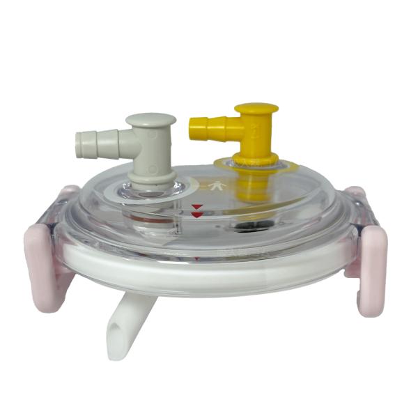 パワースマイルハート KS-800専用部品 上蓋一式（上蓋、吸引ホース口(S-1)、吸引瓶パッキン、フロートストッパー、ホース口（黄）、導入管）です。型番：140030803