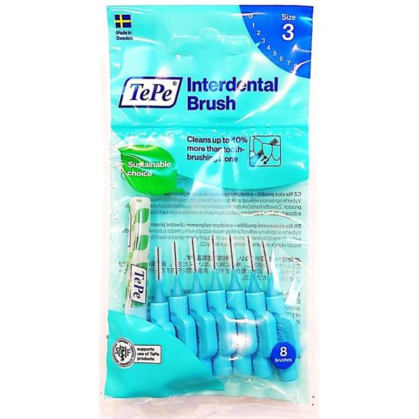 TePe(テペ) 歯間ブラシ 8本入 ブルー 0.6mm