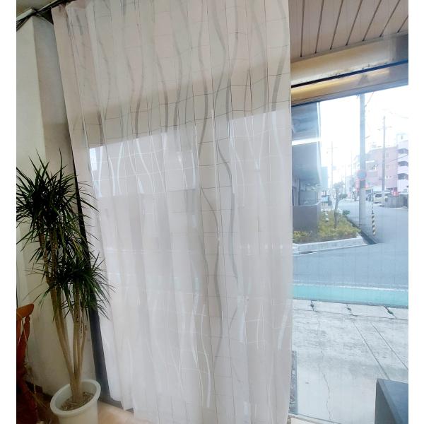 高い天井用 防寒 間仕切りカーテン 自分で切れる カット簡単 ナチュラル感 長いのれんにも可能 リビングの間仕切りにお勧め 縦250cm ロング 断熱 節電