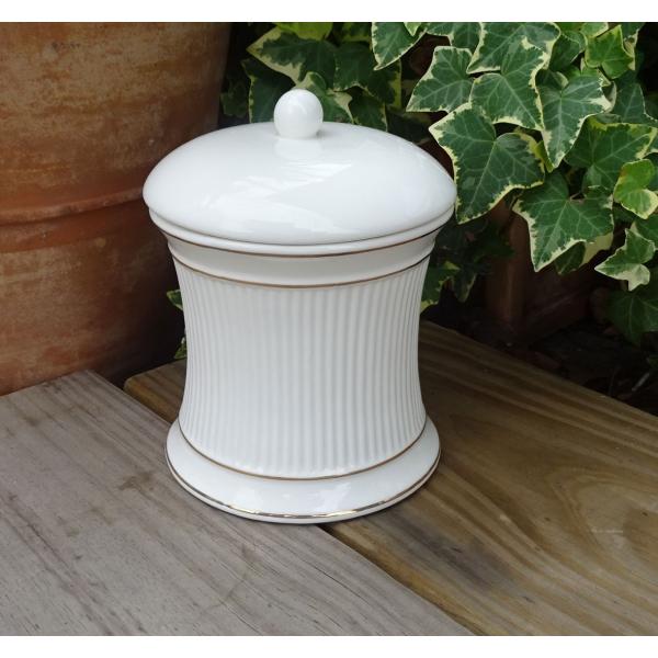 5月17日 あすつく ゴールドラインがおしゃれ コーナーポット シンプルモダンエチケットポット 高級品 陶器製 スーパーsale セール期間限定 トイレブラシも同じデザイン有ります