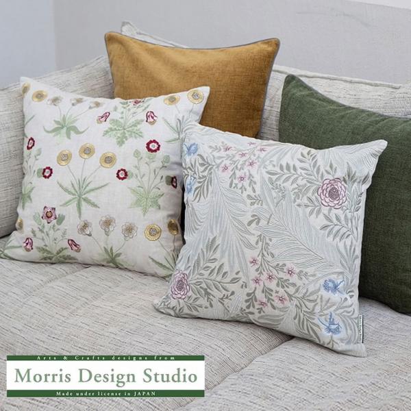 ウィリアムモリスデザイン 花柄 ボタニカル クッションカバー