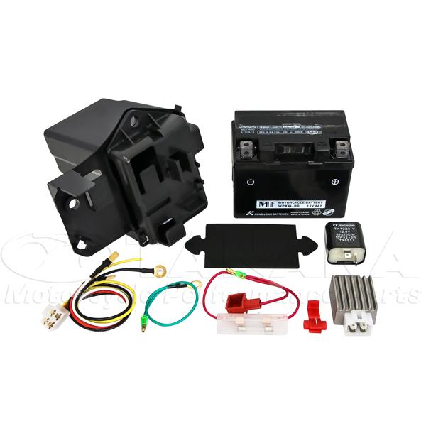 6V カブを　12V使用にしました。 カブ用6V→12V化 コンバージョンキット（12V変換キット） : あいしん