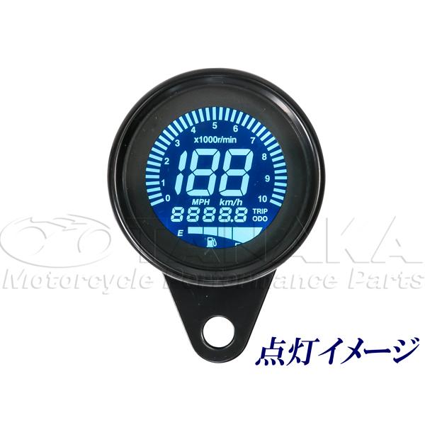 汎用（12V） 60mm デジタルスピードメーター【レターパック代引不可