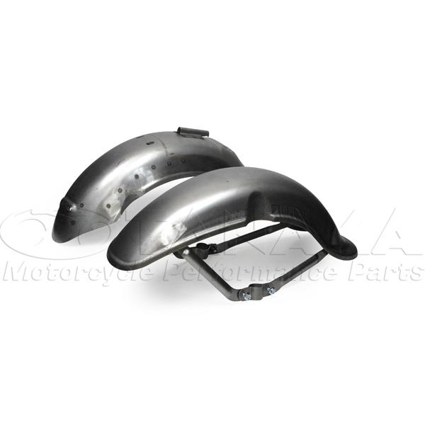 た*う様 daxカブトフェンダー 初期型ダックスタイプ 鉄カブトフェンダー タイプ1 未塗装 前後セット