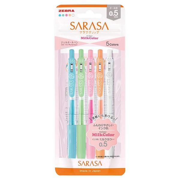 他サイト： ゼブラ ジェルボールペン ZEBRA サラサクリップ 0.5 ミルクカラー 5色セット JJ15-5C-MK-Nの商品画像