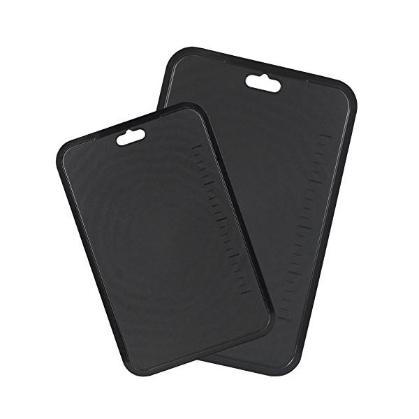 BLKP パール金属 日本製 まな板 食洗機対応 備長炭入り シート まな板 2枚組 大 中セット 限定 ブラック 黒 BLKP 黒 CC8503