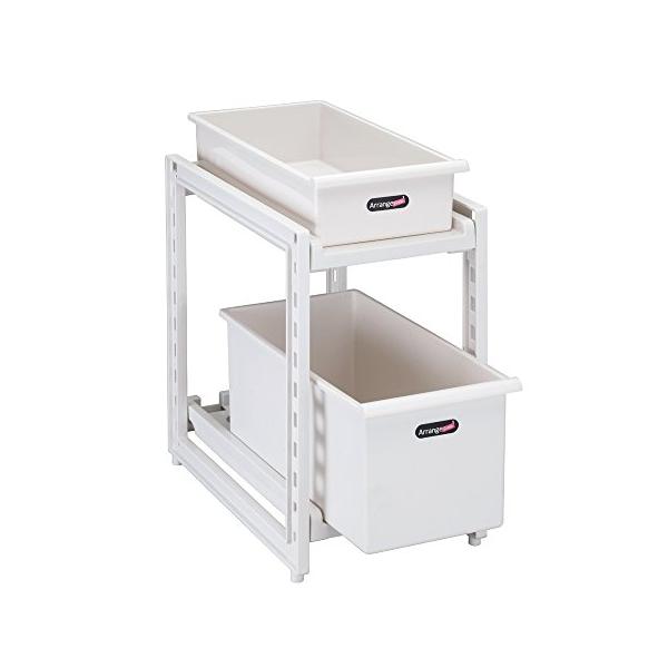 パール金属 日本製 シンク下 スライド 収納 ストッカー 2段 深型 アレンジフリー H5804