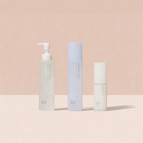 クリスタルミスト エアスプレー推奨化粧水・美容液・液体クリーム。 皮膚に吸収されやすい炭酸のパワーで肌を引き締め、整え、清潔な状態に導く。ヒトサイタイ血幹細胞エクソソームの他、8種の保湿成分を配合。●クリスタルミスト スキンケアシリーズは、...