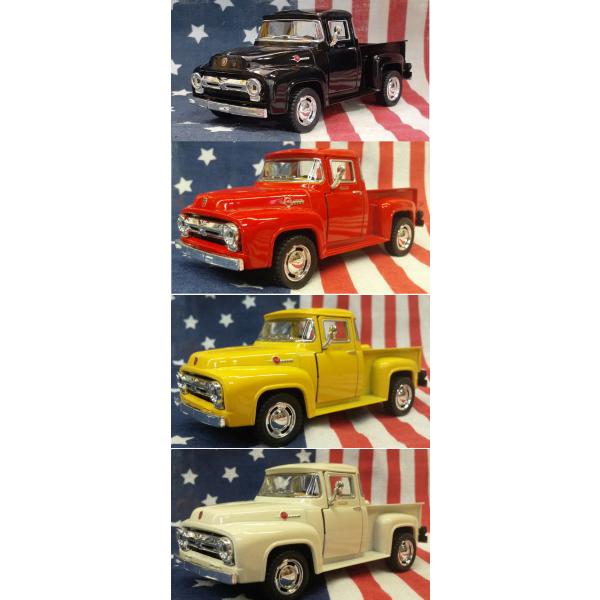北箱 FordF-100 PickUpミニカーイエロートラックミニカー容器