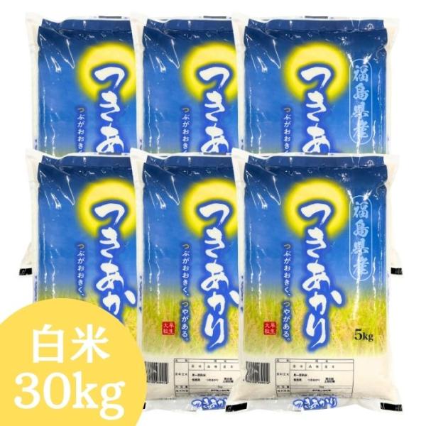 新商品おすすめ！ 新米 白米 30kg 送料無料 令和7年産 福島県産つき