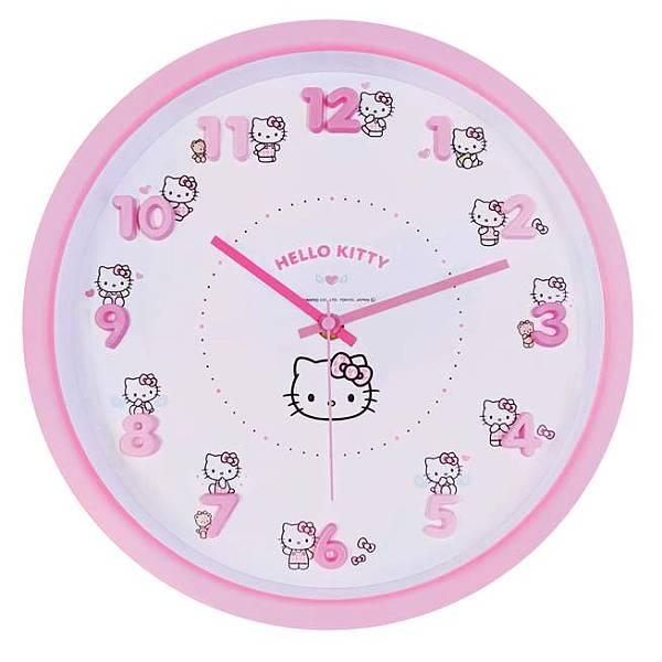 プラストアイコンウォールクロック　掛時計【サンリオキャラクターズ】サンリオキャラクターズの新柄が登場！数字がぷっくり立体的で可愛いアイコンウォールクロック。カラフルな色合いがお部屋のインテリアのアクセントにもなりそう♪音の静かな連続秒針なの...