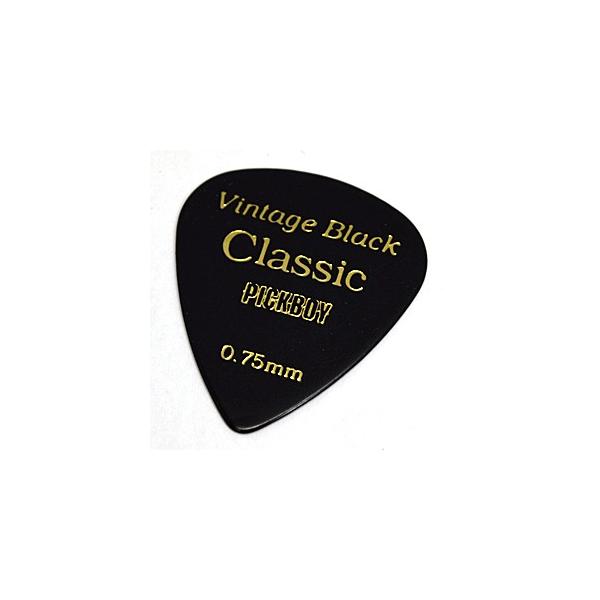 Pickboy ギターピック ビンテージ クラシックピック セルロイド ブラック 1枚 Gp 07 075 代引不可 Gp 07 075 アットマークジュエリー 通販 Yahoo ショッピング