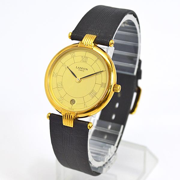 稼働品 希少 ランバン レディース 腕時計 ローマンインデックス LANVIN（ランバン） ○現品限り 半額！/LANVIN ウォッチ 腕時計