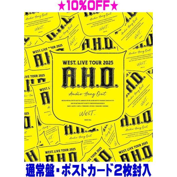 通常盤 ポストカード2枚封入 WEST. 2Blu-ray/WEST. LIVE TOUR 2025