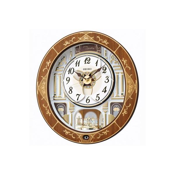 SEIKO(セイコー) 電波掛け時計 からくり時計/回転飾り 木枠 メロディ 