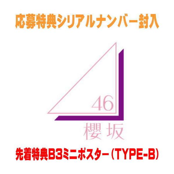 先着特典ポスター(希望者) 初回仕様限定盤TYPE-B 応募特典シリアル