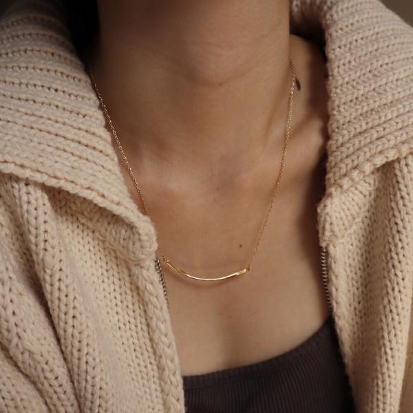 ネックレス ajiro accessory  サージカル ステンレス チェーン レディース アレルギー対応 ゴールド おしゃれ 錆びない シンプル N052