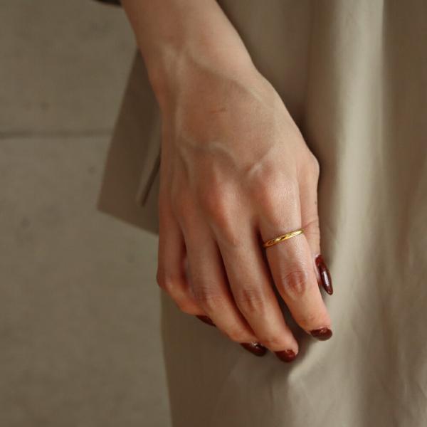 �����O ajiro accessory  �w�� �X�e�����X �����A�����M�[�Ή� ������� �S�[���h �V���o�[ �t�����ςȂ� �j�����p ���� ���f�B�[�X R095 ���i�摜2