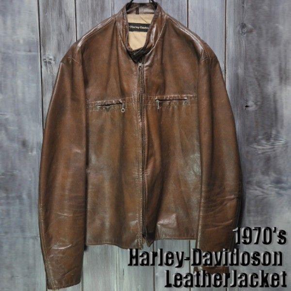 ajito J-51 1970's Harley-Davidoson LeatherJacket 42サイズ ハーレー