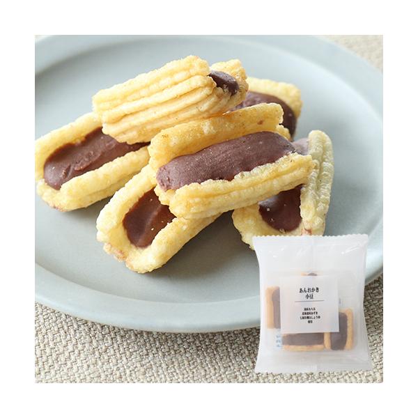 ●商品名：あんおかき（小豆）●商品コード：2140●名称：米菓●原材料名：もち米（国産）、粉糖、小豆、ショートニング、こめ油、白醤油（小麦・大豆を含む）、砂糖、みりん、食塩、昆布、かつお節本製品に含まれるアレルギー物質：小麦、大豆●内容量：...