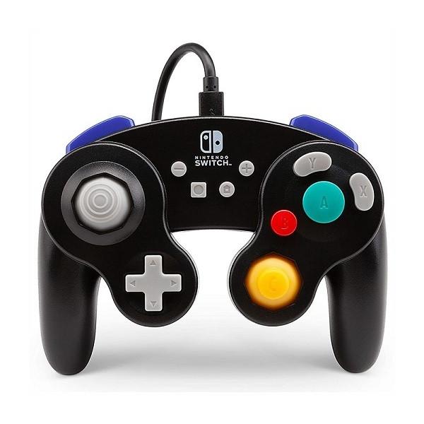 【Nintendo SWITCH】 ニンテンドー スイッチ PowerA コントローラー (有線タイプ) ゲームキューブスタイル ブラック 黒/任天堂/スウィッチ/
