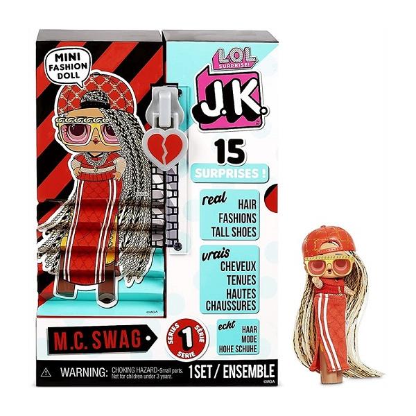 【L.O.L. Surprise 】JK M.C. Swag Mini Fashion Doll with 15 Surprises 15以上のサプライズが含まれています！ファンのお気に入りのキャラクター M.C. Swagスタイリングされ...