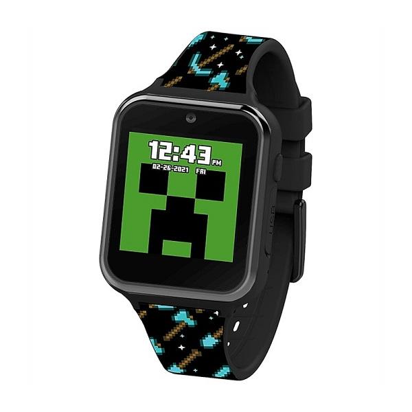 【Minecraft 】 マインクラフト  タッチスクリーン スマートウォッチ 4081 Touch-Screen Smartwatch /マイクラ/おもちゃ/時計/カメラ/自撮り/セルフィー/男の子/