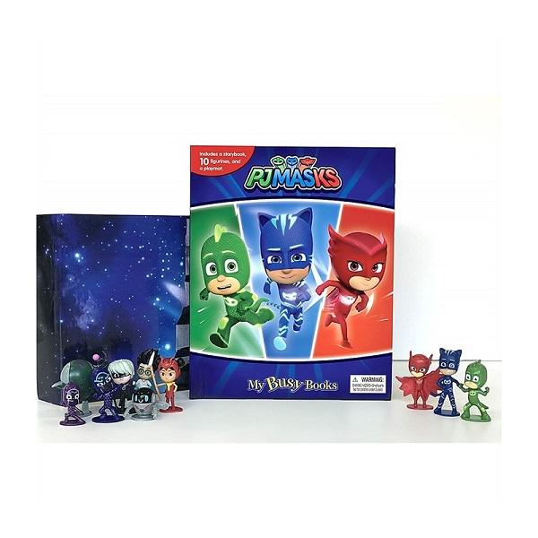 PJMASKS しゅつどう パジャマスク マイ ビジー ブック 英語絵本