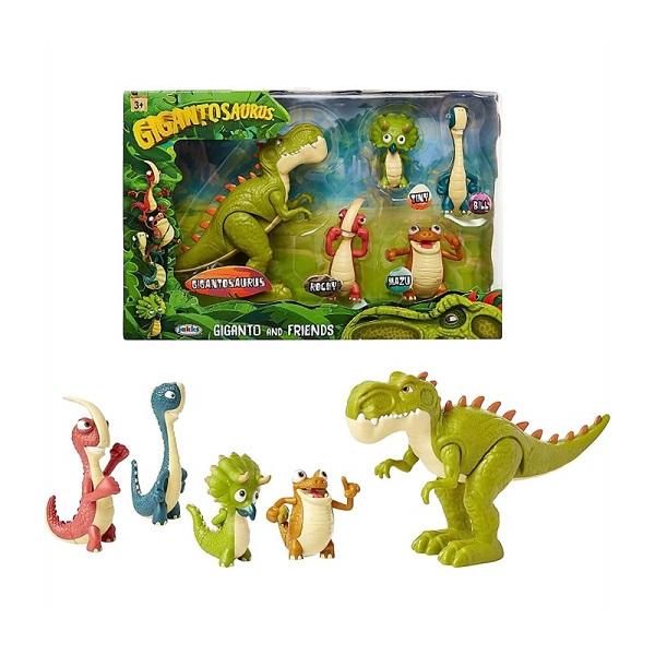 Giganto ＆ Friends Figure Pack ギガントサウルス フィギュアセット 5体 /ギガント、マズ、ビル、タイニー、ロッキー/誕生日/クリスマス/プレゼント/恐竜/おも