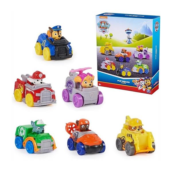 パウパトロール パップ スクワッド レーサー 6ピース ミニカー/ラブル
