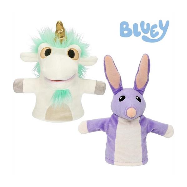 ディズニージュニア ブルーイ ボブ・ビルビーとユニコースのハンドパペット世界をリードするオーストラリアの玩具メーカーMoose Toys製高さ8~9インチ（23~24cm）のボブ・ビルビーとユニコースは、抱っこするのにちょうどいい大きさで、...