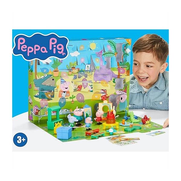 Peppa Pig ペッパピッグ ジョージのパーティー アドベントカレンダー 24個のおもちゃとステッカー付き（フィギュア5体含む）/キャラクター/おもちゃ/クリスマス/
