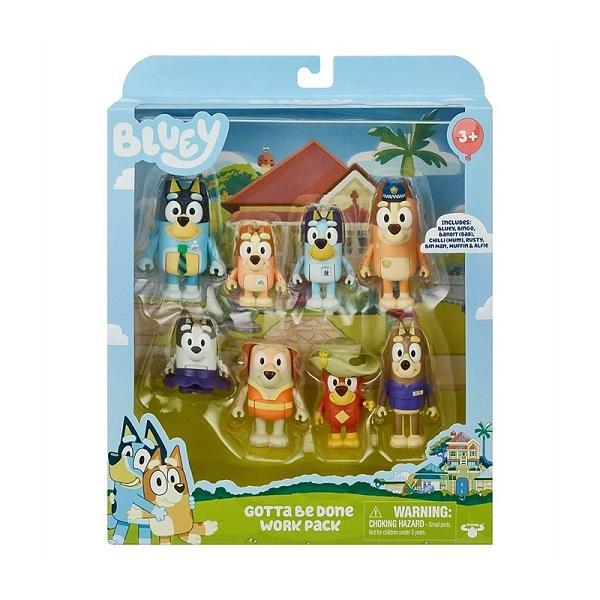 ディズニー ジュニア Bluey ブルーイ 限定 お仕事 Work パック 8体