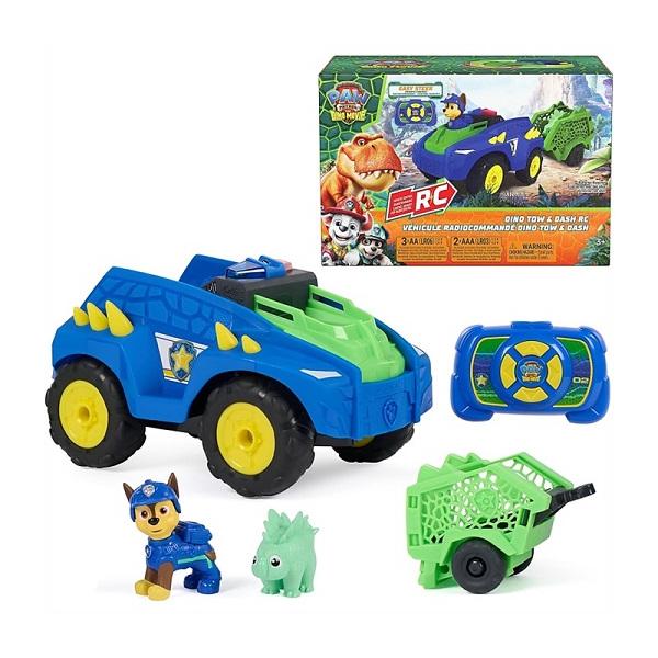 Paw Patrol パウパトロール  ダイノ ムービー ダイノ・トウ＆ダッシュ RCカー チェイス＆恐竜フィギュア付き/ラジコン/おもちゃ/プレゼント/クリスマス/恐竜/
