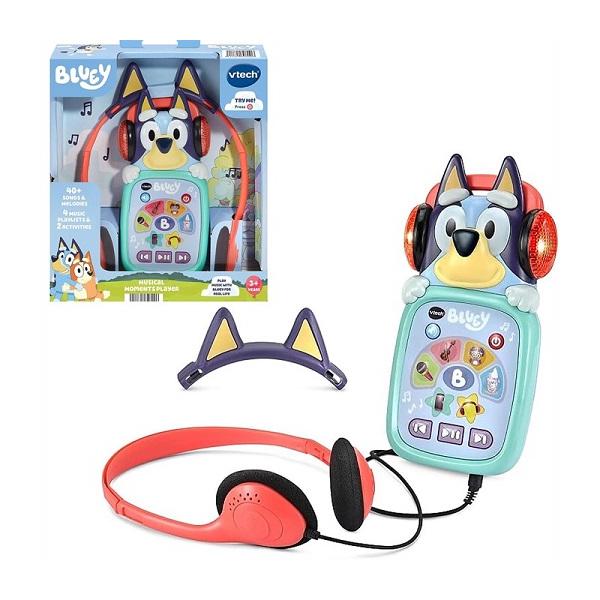 【VTech】 ブルーイ ミュージカル・モーメンツ・プレーヤー/英語学習/単語/サウンド/ミュージック/フレーズ/ヘッドホン/音楽プレイヤー