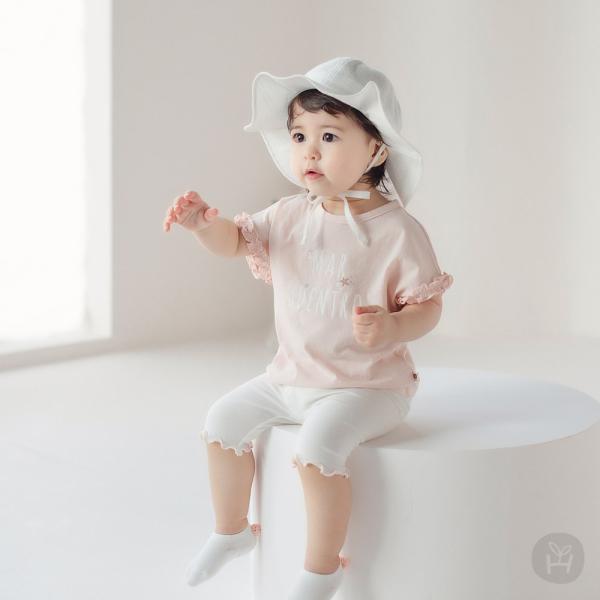 くすみピンクの半袖レギンスセット HAPPY PRINCE 韓国子供服 夏のお出かけ 出産祝い ギフト キッズ 0歳 1歳 2歳 かわいい 女の子 :HNM1-01SE22:AJOAH 通販 韓国子供服 バスクカラーワンピース 韓国 こども服 赤ちゃん キッズ ジュニア 女の子 ベビー チェック