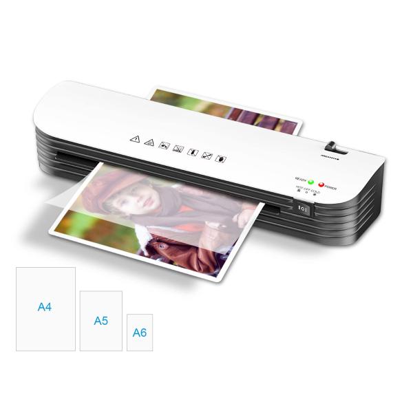 他サイト： ラミネーター ラミネート 機械 2023年改良版 ラミネーター A4 軽量 静か 波打ち防止 気泡なしラミネートフィルム 9枚付き コンパクの商品画像