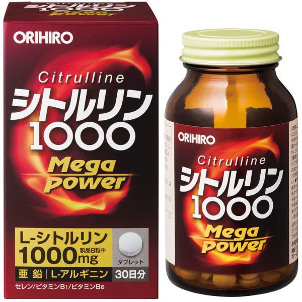 他サイト： オリヒロ シトルリンMegaPower1000 240粒 シトルリン アルギニン 亜鉛 セレン 30日分の商品画像